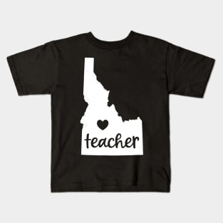 Teacher Red For Ed Idaho Public Education Kids T-Shirt